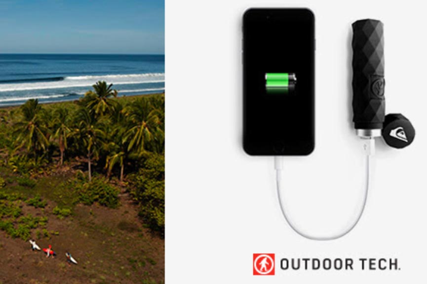 Un caricabatterie in omaggio da Quiksilver
